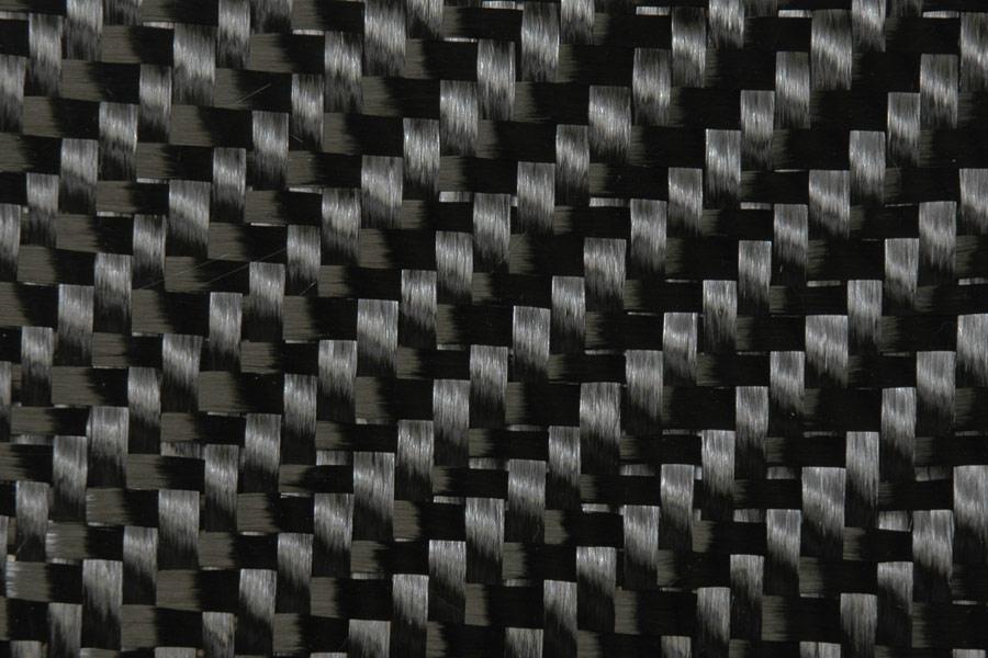 Close-up of a woven carbon fibre fabric
