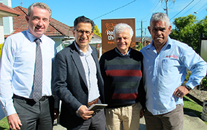 Federal MP for Page Kevin Hogan, North Coast Primary Health Network CEO Dr Vahid Saberi, Dr Andrew Binns and Rekindling the Spirit CEO Greg Telford.