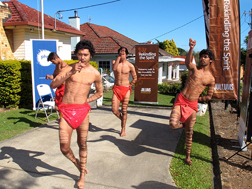 Traditional dancers who formed a close bond and honed their skills while class mates at Goonellabah Public School. 