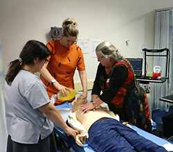 CPR training at Goonellabah Medical Centre