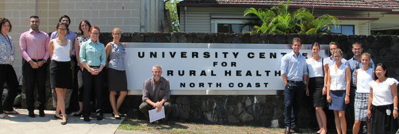 UCRH Director of Education, Dr Michael Douglas, with University of Sydney medical students.