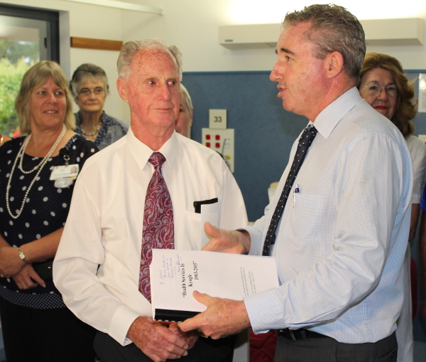 Kyogle health services advocate, Tom Fitzgerald, and Kevin Hogan, MP for Page