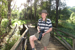 Wal Bailey in Platypus Park nature reserve