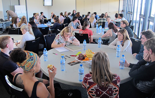At the Youth Health Consultation at Ballina Surf Club, young people discuss the health issues that most concern them.