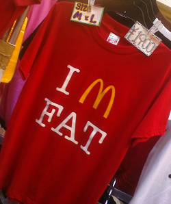 "I'm Fat" T-shirt. Photograph courtesy of Global X