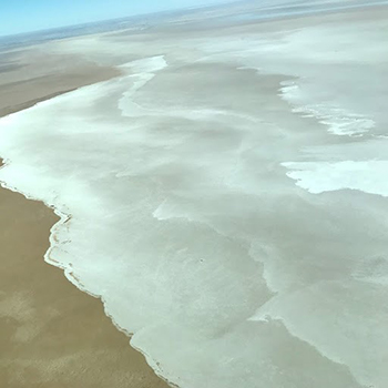 Lake Eyre salt flats - photo by  Emily Yorston