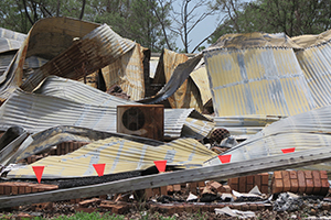 Bushfires destroyed this house in the Northern Rivers