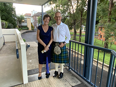 Dr Hugh Fairfull-Smith with his wife Cate